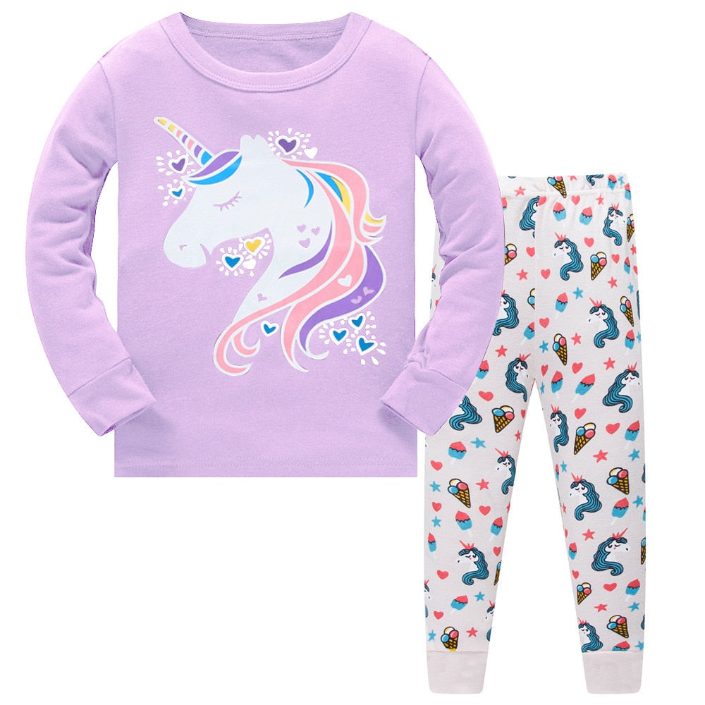 Pyjama Licorne Violet