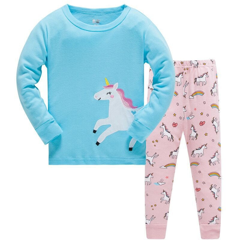 Pyjama Licorne Bleu